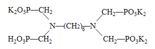己二胺四甲叉膦酸鉀鹽(HMDTMPA)結(jié)構(gòu)式