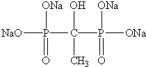 羥基乙叉二膦酸四鈉（hedp&bull;na4）結(jié)構(gòu)式